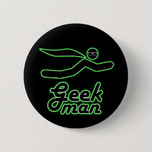 Bóton Redondo 5.08cm Homem Geek