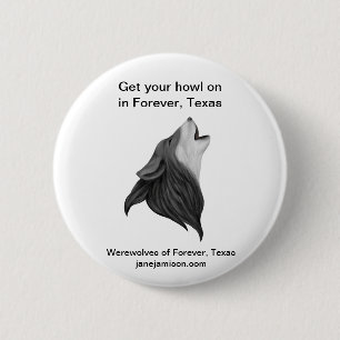 Bóton Redondo 5.08cm Homens-lobo do Forever, botão de Texas
