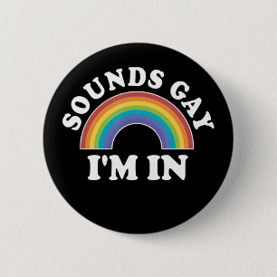 Bóton Redondo 5.08cm Homens Orgulho gay Lgbt Arco-Íris Soa Gay Dentro