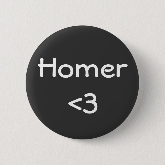 Bóton Redondo 5.08cm Homer (Frente)