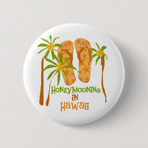 Bóton Redondo 5.08cm Honeymooning em Havaí