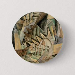 Bóton Redondo 5.08cm Horas de ponta, New York por Max Weber, Cubism do