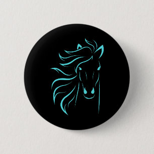 Bóton Redondo 5.08cm Horse Lover Oferece Mulheres Equestres Homens Hors