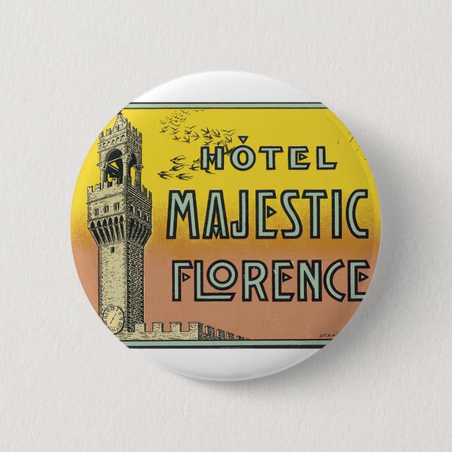 Bóton Redondo 5.08cm Hotel Majexpressa Florence (Frente)