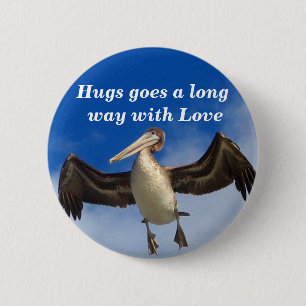 Bóton Redondo 5.08cm Hug com Love_Button