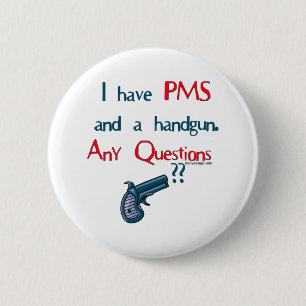 Bóton Redondo 5.08cm Humor de PMS