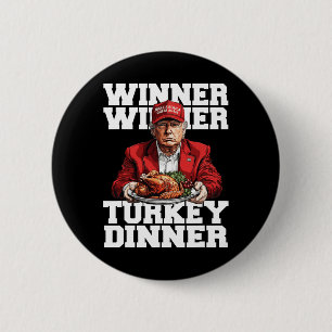 Bóton Redondo 5.08cm Humor Engraçado Vencedor do Trump Na Turquia Janta