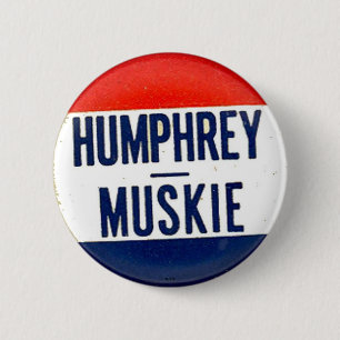 Bóton Redondo 5.08cm Humphrey para o presidente - botão