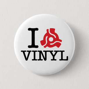 Bóton Redondo 5.08cm I 45 Adaptador Vinil