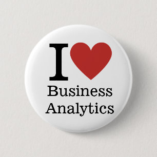 Bóton Redondo 5.08cm I ❤️ Business Analytics para Pinos PERSONALIZADOS 