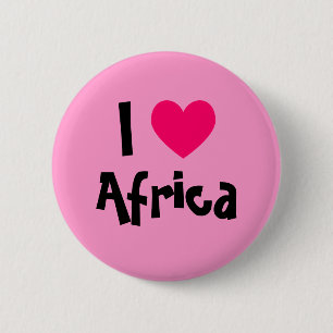 Bóton Redondo 5.08cm I Heart Africa