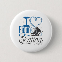 Bóton Redondo 5.08cm I Heart Figure Skating