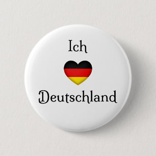 Bóton Redondo 5.08cm "I Heart Germany", Viajante do Mundo do Orgulho Al