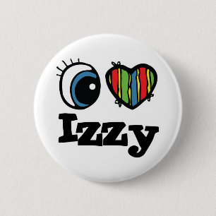 Bóton Redondo 5.08cm I Heart (Love) Izzy