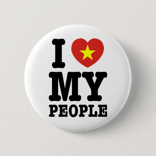 Bóton Redondo 5.08cm I Heart (Love) My Viet Pessoas