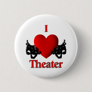 Bóton Redondo 5.08cm I Heart Theater
