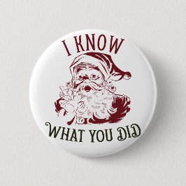 Bóton Redondo 5.08cm I know what You did Vintage Chistmas