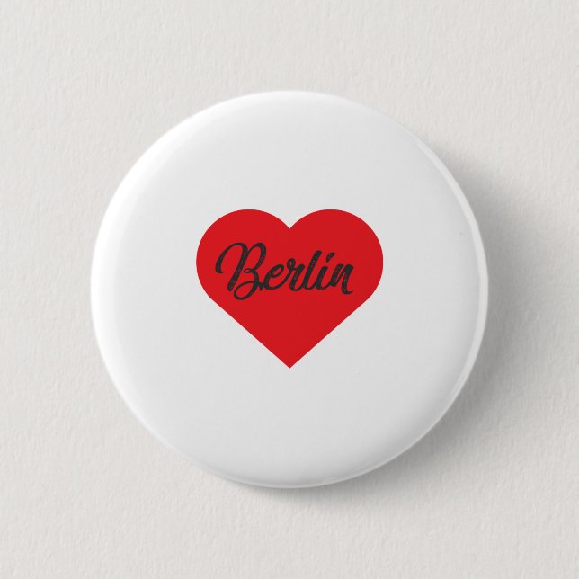 Bóton Redondo 5.08cm I Love Berlin - Alemanha (Frente)