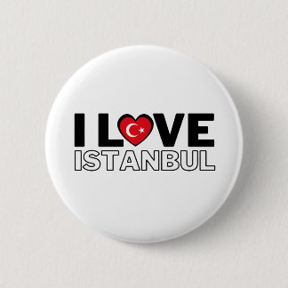 Bóton Redondo 5.08cm I LOVE ISTANBUL - For real Istanbulites!