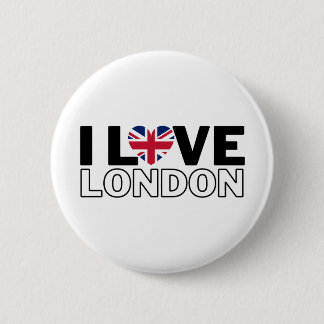 Bóton Redondo 5.08cm I LOVE LONDON - For real Londoners !