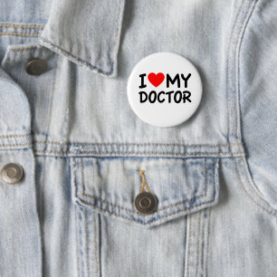 Bóton Redondo 5.08cm I Love my Doctor
