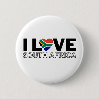 Bóton Redondo 5.08cm I LOVE SOUTH AFRICA - For real South Africans!