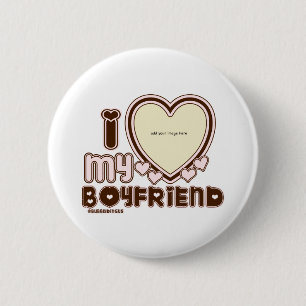 Bóton Redondo 5.08cm i luv Brown bf
