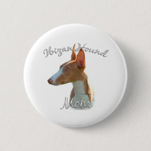 Bóton Redondo 5.08cm Ibizan Hound Mãe 2
