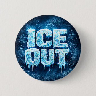 Bóton Redondo 5.08cm "ICE OUT" protest button