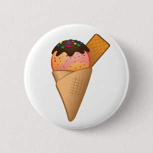 Bóton Redondo 5.08cm Icecream