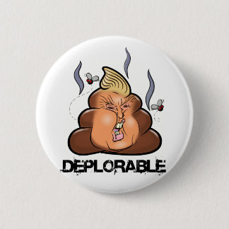 Bóton Redondo 5.08cm Ícone engraçado de Donald Trump - de Trumpy-Poo