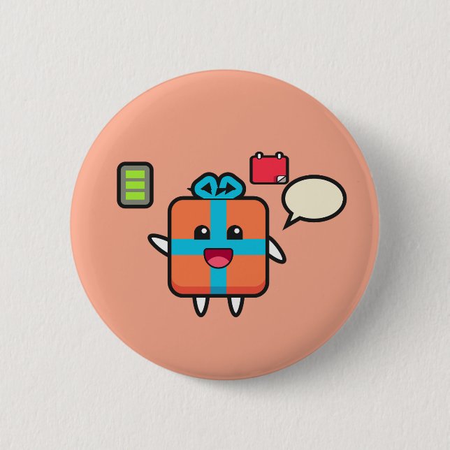 Bóton Redondo 5.08cm Ideias de presentes personalizadas pensadas 2025 (Frente)