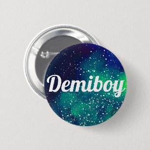Bóton Redondo 5.08cm Identidade customizável da galáxia de Demiboy