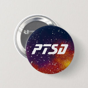 Bóton Redondo 5.08cm Identidade customizável da galáxia de PTSD