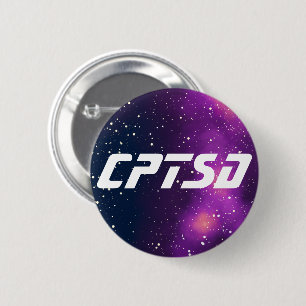 Bóton Redondo 5.08cm Identidade de Galáxia Personalizável CPTSD