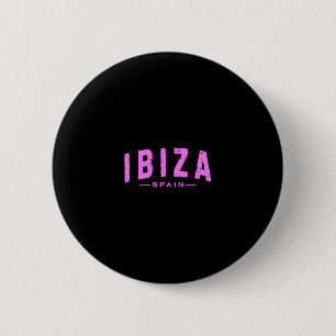 Bóton Redondo 5.08cm Ilhas Baleares Ibiza Espanha Férias de Verão Praia