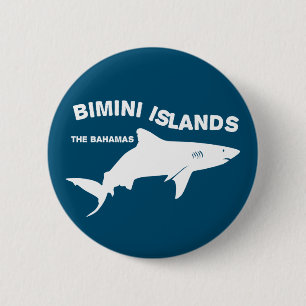 Bóton Redondo 5.08cm Ilhas Bimini Scuba Diving Com Tubarões - Bahamas