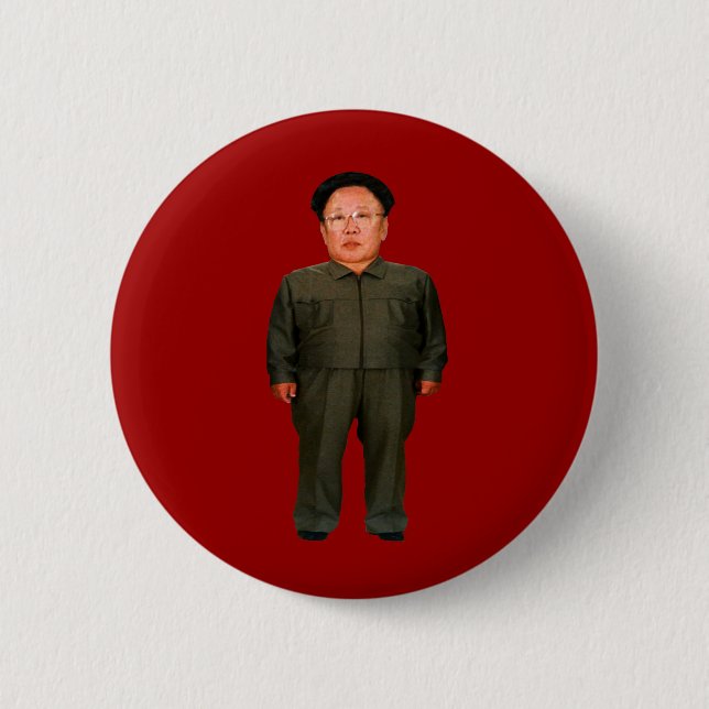 Bóton Redondo 5.08cm Illin de Kim Jong (Frente)