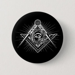 Bóton Redondo 5.08cm Illuminati Todos Vendo Símbolo de Freemason Ocular