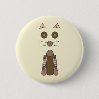Bóton Redondo 5.08cm Ilustração CAT Tabby