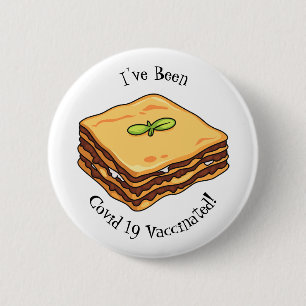 Bóton Redondo 5.08cm Ilustração de desenho animado de Lasagna