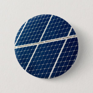 Bóton Redondo 5.08cm Imagem engraçada de um painel de energia solar
