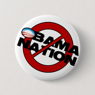 Bóton Redondo 5.08cm Imbecil de ObamaNation