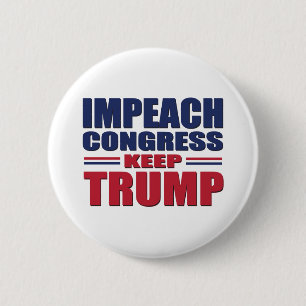 Bóton Redondo 5.08cm Impeach-Congress-Keep-Trump