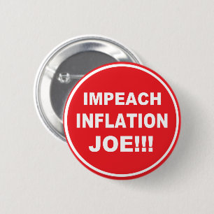 Bóton Redondo 5.08cm Impeach Inflation Joe