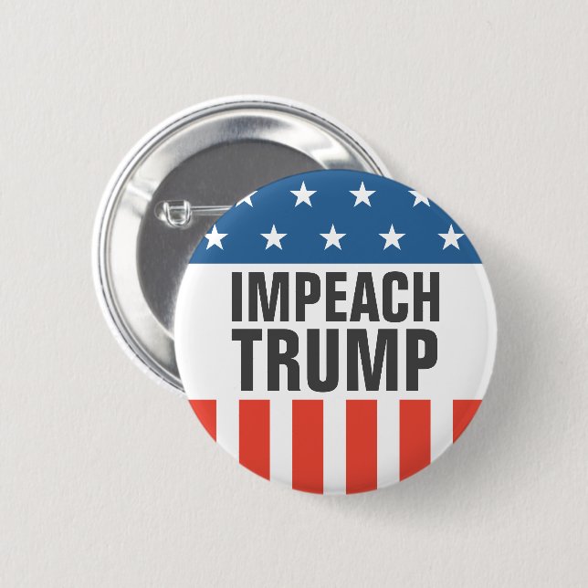 Bóton Redondo 5.08cm Impeach Trump (Frente & Verso)