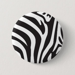 Bóton Redondo 5.08cm Impressão da zebra