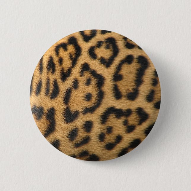 Bóton Redondo 5.08cm Impressão de Leopardo (Frente)