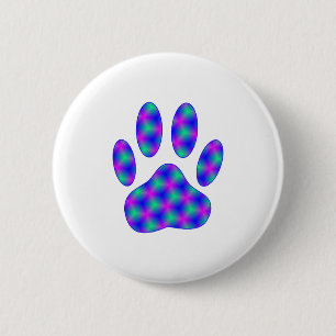 Bóton Redondo 5.08cm Impressão de Paw Cósmico