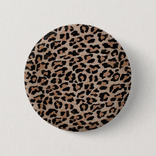 Bóton Redondo 5.08cm impressão do leopardo da chita